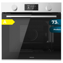 Bolero Hexa P526000 Line A Horno Integrable Pirolítico P526000 Line de 73L de capacidad, 9 funciones, Display, Clase A, 2800W, Pirólisis, Cooling Fan, Modo Defrost, Modo Convección, Modo Eco.