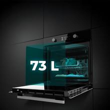 Bolero Hexa P526000 Glass Black A Horno Integrable Pirolítico P526000 Glass Black de 73L de capacidad, 9 funciones, Display, Clase A, 2800W, Pirólisis, Cooling Fan, Modo Defrost, Modo Convección, Modo Eco.