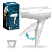 IoniCare TravelWhite Secador De Pelo De Viaje De 2400 W De Potencia, Con Función Ionizadora Y Gran Caudal.