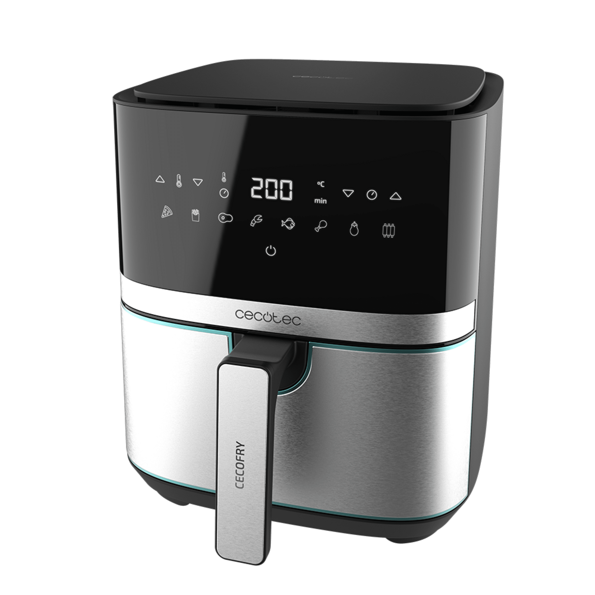 Cecofry Full Inox Pro Freidora dietética sin aceite airfryer de 5,5 L con acabados en acero inoxidable