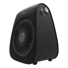 Cecotec Calefactor Eléctrico Bajo Consumo ReadyWarm 2050 Max Force Black.  Termoventilador de 2000 W, 3 Modos, Termostato Regulable, Uso Sencillo,  Área