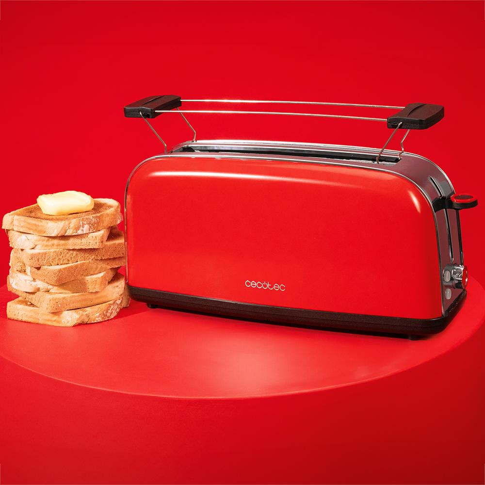 Grille pain Cecotec Tostador vertical Toastin time 850 Red Lite