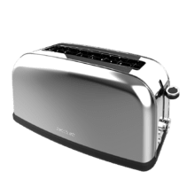 Toastin' time 850 Inox Long Lite Tostapane in acciaio con fessura singola lunga e potenza di 850 W.