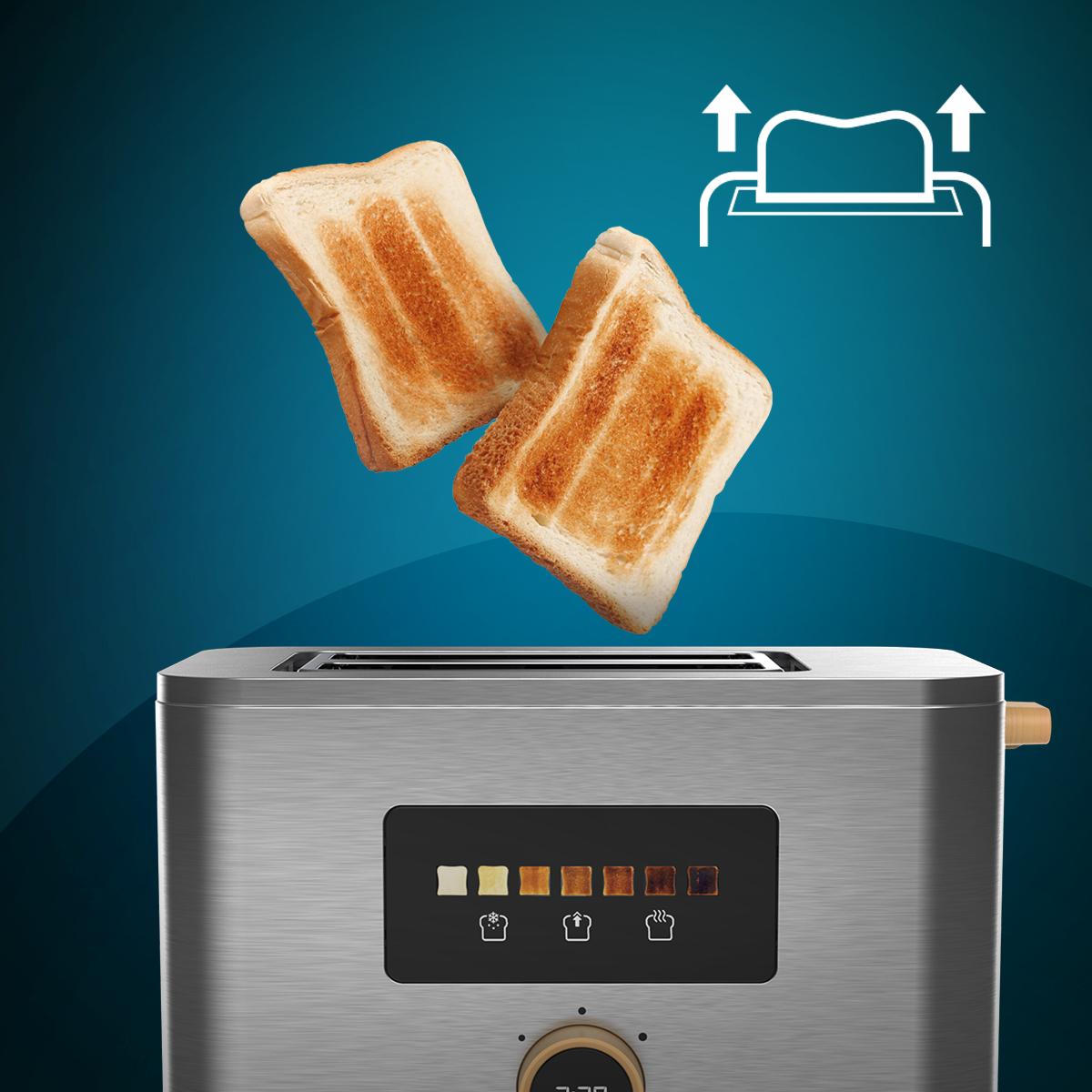 Cecotec Grille-pain vertical Touch&Toast Double