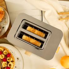 Touch&Toast Double Vertical Toaster aus Stahl mit doppeltem kurzen Schlitz, Touchscreen und 950 W Leistung.