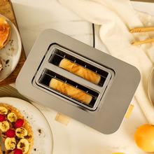 Touch&Toast Double Tostador vertical de acero con doble ranura corta, pantalla táctil y 950 W de potencia.