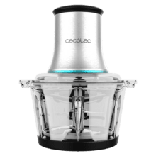 ChopBeat 2000 Vindaloo Glass Picadora de carne y verduras eléctrica de 500 W y 500 g de capacidad con 4 cuchillas.