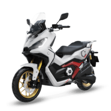 Cecotec Vulcano (Blanco niebla/Rojo) Con una potencia máxima de 17000W y hasta 151Km de autonomía.Disponible en dos colores, combina: Estilo, potencia y tecnología.L3eB (Equivalente a 125cc)