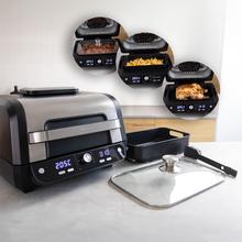 Cecofry FireDome 8000 Pro 1700 W Grill-Luftfritteuse, doppelter Widerstand, 12 Kochmodi und 4 Grillstufen.