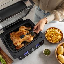 Cecofry FireDome 8000 Pro 1700 W Grill-Luftfritteuse, doppelter Widerstand, 12 Kochmodi und 4 Grillstufen.