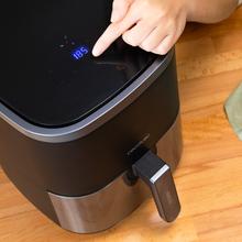 Cecofry Fantastik Inox 4000 Freidora de aire sin aceite / Airfryer digital de 1400 W, 4 L de capacidad y diseño con acabados en acero inoxidable.