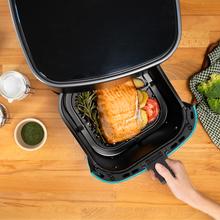 Cecofry Fantastik Inox 5000 Heißluftfritteuse Digitale Diätfritteuse mit 1500 W, 5 L Fassungsvermögen und Edelstahldesign.