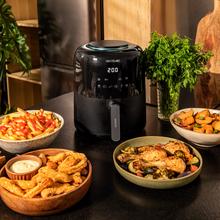 Cecofry Pixel 2500 Touch Touch- und kompakte ölfreie Airfryer-Fritteuse ohne Öl mit einem Fassungsvermögen von 2,5 l und PerfectCook-Technologie.