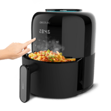 Cecofry Pixel 2500 Touch Touch- und kompakte ölfreie Airfryer-Fritteuse ohne Öl mit einem Fassungsvermögen von 2,5 l und PerfectCook-Technologie.