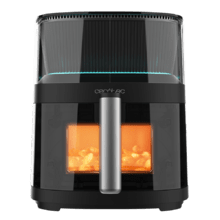 Friteuse Cecofry Neon 5000 Diet avec zone de cuisson de 5 litres avec jet d'eau, commande tactile et design lumineux.