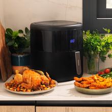 Friteuse diététique numérique et compacte Cecofry Bombastik 6000 pour cuisiner sans huile, avec 6 L de capacité et la technologie PerfectCook.
