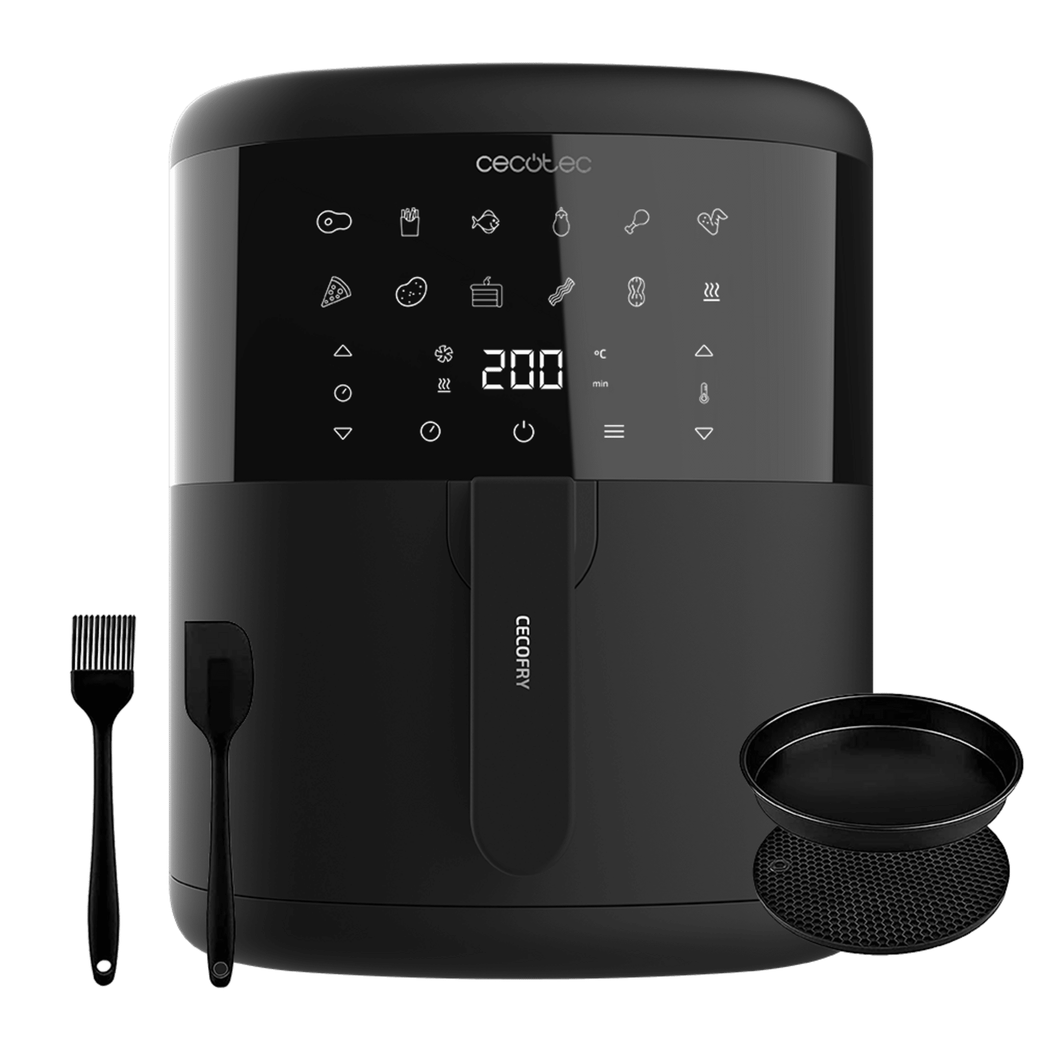 Cecofry Dual 9000 Digital and compact oil-free diet airfryer fryer wit