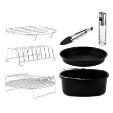 Cecotec Kit de Accesorios para Freidora sin Aceite de 5 a 6,5 L Cecofry  Pack Accessories. 8 Accesorios, Revestimiento Antiadherente, Aptos para  Lavavajillas, BPA-free : : Hogar y cocina