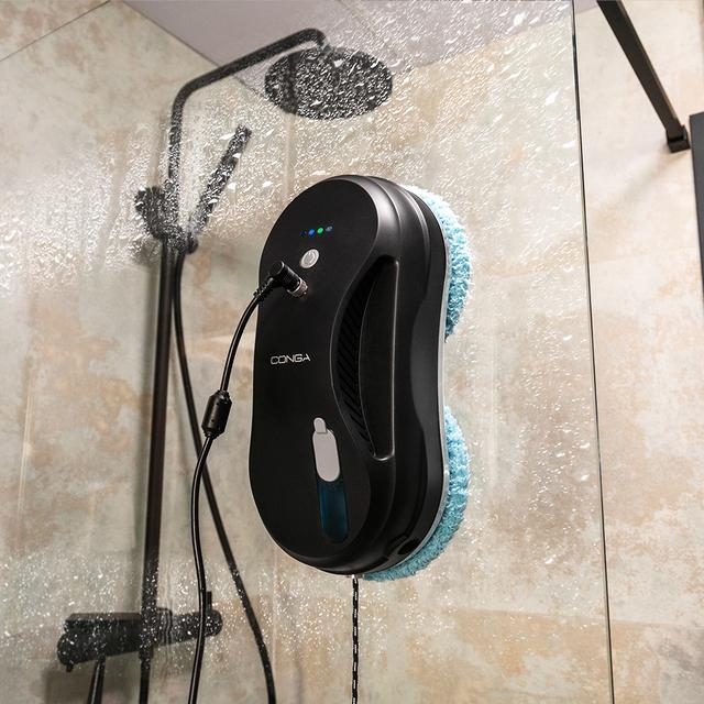 Lavavetri con funzione 3 in 1: spruzza, pulisce e asciuga. Include App per controllare il dispositivo e spray liquido. Dispone di 4 programmi per dirigere le funzioni e il percorso del robot.