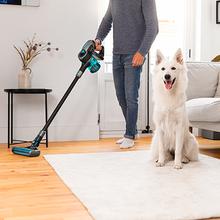 Aspirateur-balai avec moteur numérique Conga RockStar 1200 X-Treme. Aspirateur 3 en 1 sans câbles : vertical, balai et à main. 430 W de puissance et 24 kPa. Mode automatique. Jusqu’à 65 minutes d’autonomie.