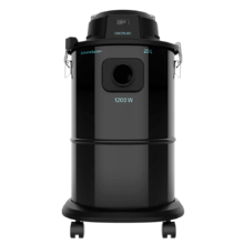 Aspirateur à cendre Conga PopStar 12200 Ash. Buse en aluminium, tube d'aspiration avec revêtement métallique, puissance de 1200 W, réservoir en acier, capacité de 20 litres