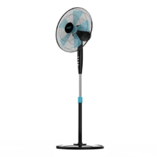 EnergySilence 510. ‌Coluna de ar de 40 W, 5 Pás 16" (40 cm) Diâmetro, Oscilante, 3 Velocidade, Altura Ajustável (110-130 cm), Motor de Cobre, Acabamento em Preto