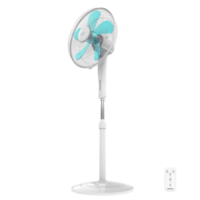 EnergySilence 530 Power Connected White. Ventoinha de pé com controlo remoto e temporizador, 50 W, 5 pás de 40 cm, 3 velocidades, motor de cobre, oscilante, ecrã, branco