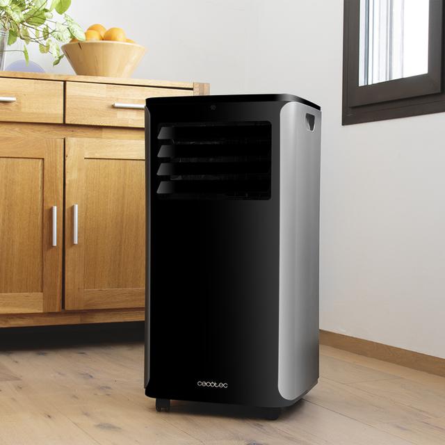 ForceClima 9150 Smart (R290) Aire Acondicionado Portátil con Gran Caudal de Aire de 400 m³/h, 2270 Frigorías, ClimaCare 4 en 1, Temporizador 24h, Eficiencia Energética Clase A, Negro