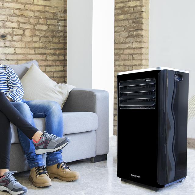 ForceClima Clima 9250 SmartHeating. Aire Acondicionado Portátil con Mando a Distancia Potente, 4 en 1, Frío y Calor, 9000 BTU, 350 m³/h, Pantalla Digital, Temporizador 24h