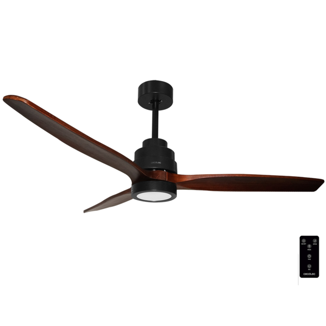Ventilateur de plafond EnergySilence Aero 3000. Lumière LED, 3 pales, 6 vitesses, minuterie 6 heures, télécommande, 35 W