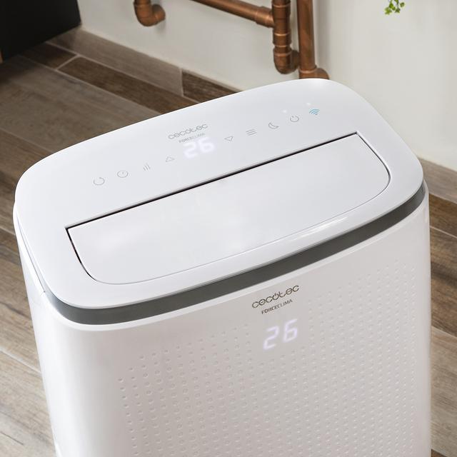 Force Clima 12750 Cold&Warm Connected. Aire Acondicionado de 12000 BTU, Bomba de Calor, Control por WiFi, Mando a Distancia, 3 velocidades, 5 Modos, Pantalla LED, 1340 W