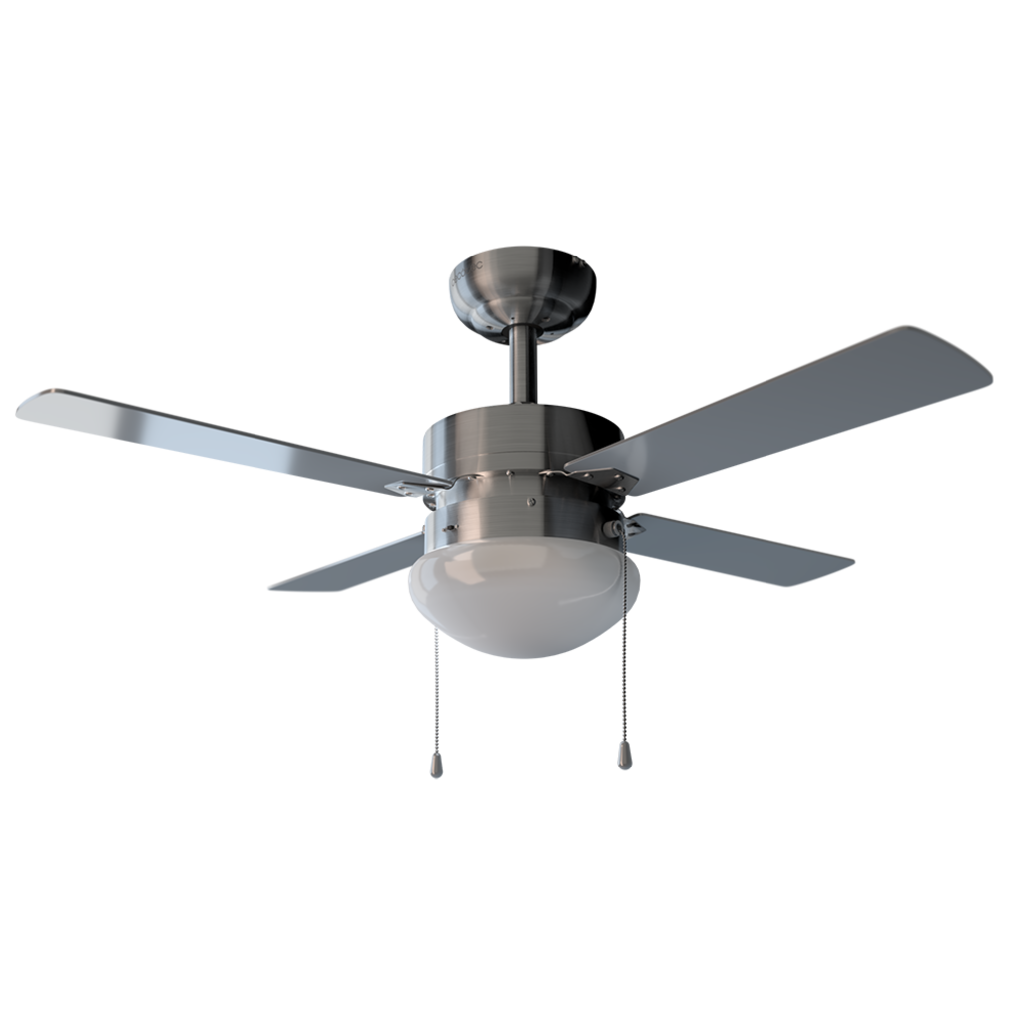 Ventilateur de plafond EnergySilence Aero 450. Avec 106 cm de diamètre, lumière, 4 pales réversibles, 3 vitesses, fonction Hiver et 50 W
