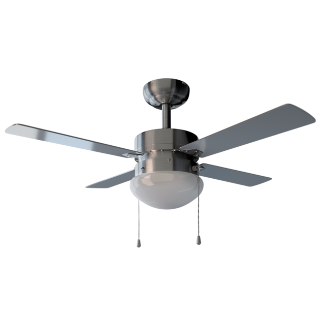 Ventilatore da soffitto EnergySilence Aero 450. 106 cm di diametro, luce, 4 pale reversibili, 3 velocità e funzione inverno, 50 W