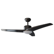 Ventilatore da soffitto EnergySilence Aero 470. Telecomando, 106 cm di diametro, 3 pale, 3 velocità, funzione inverno, nero, 55 W