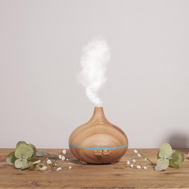 Pure Aroma 150 Yang Humidificateur ultrasonique et diffuseur d’arôme 150 ml. Minuterie 3 heures. 7 couleurs LED. Fonction Aromathérapie. Ultrasilencieux.