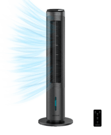 EnergySilence 1999 Cool Tower Smart - Climatizador Evaporativo, Potencia 60 W, Depósito E xtraíble de 2 L, 3 Velocidades y 3 Modos con Oscilación.