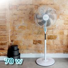 Ventilatore EnergySilence 600 Max Flow. 18 pollici (45 cm), 6 pale, 70 W di potenza, motore in rame, 3 velocità, oscillazione 75º, altezza regolabile