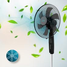 Ventilatore Energy Silence 610 MAX Flow Control. 18 pollici (45 cm), 6 pale, 70 W potenza, motore in rame, 3 velocità, oscillazione 75º, altezza regolabile, timer, telecomando