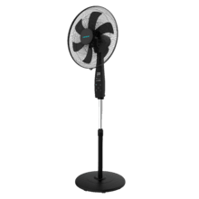 EnergySilence 620 MaxFlow Smart. Ventoinha de pé com controlo remoto e temporizador, 70 W, 45 cm, 6 pás, motor de cobre, 3 velocidades, oscilação 75º, ecrã LED