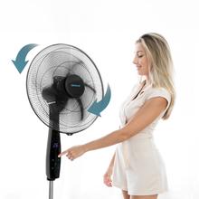 Ventilatore Energy Silence 620 MAX Flow Smart. 18 pollici (45 cm), 6 pale, 70 W potenza, motore in rame, 3 velocità, oscillazione 75º, altezza regolabile, timer, telecomando