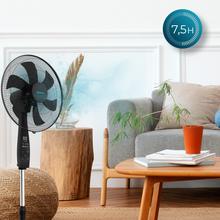 EnergySilence 620 MaxFlow Smart. Ventilador de Pie con Mando a Distancia y Temporizador, 70 W, 18 Pulgadas (45 cm), 6 Aspas, Motor Cobre, 3 Velocidades, Oscilación 75º, Pantalla LED