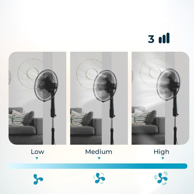 Ventilateur Energy Silence 620 Max Flow Smart. Ventilateur de 18" (45 cm) et 6 pales