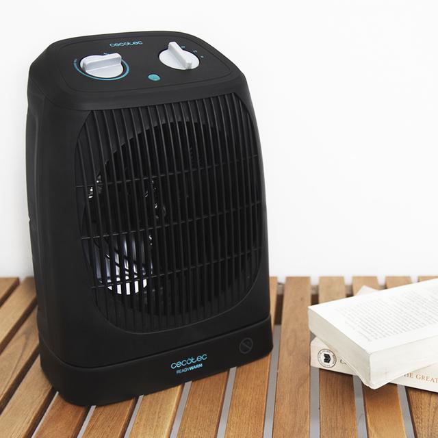 Stufa elettrica da bagno a basso consumo Ready Warm 9550 Force Rotate. Oscillazione, 200 W, termostato regolabile, 3 modalità, protezione surriscaldamento e anti ribaltamento, silenziosa, 15 m2