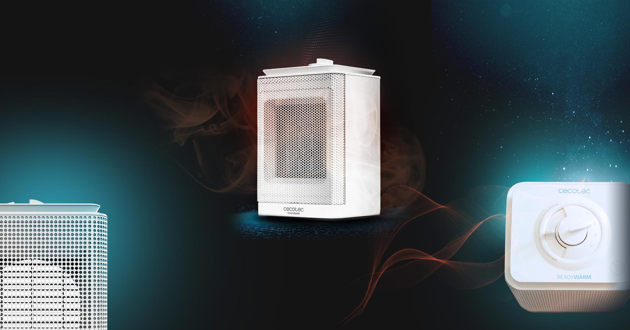 Cecotec Ready Warm 6000 Ceramic – Termoventilatore In Ceramica 1500W, Silenzioso, 3 Modalità, Protezioni, Riscalda 25 M²