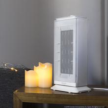 Chauffage en céramique Ready Warm 6200 Ceramic Sky. Vertical, oscillation, avec 2000 W, thermostat réglable, protection contre la surchauffe et le renversement, silencieux et jusqu'à 20 m² de surface couverte