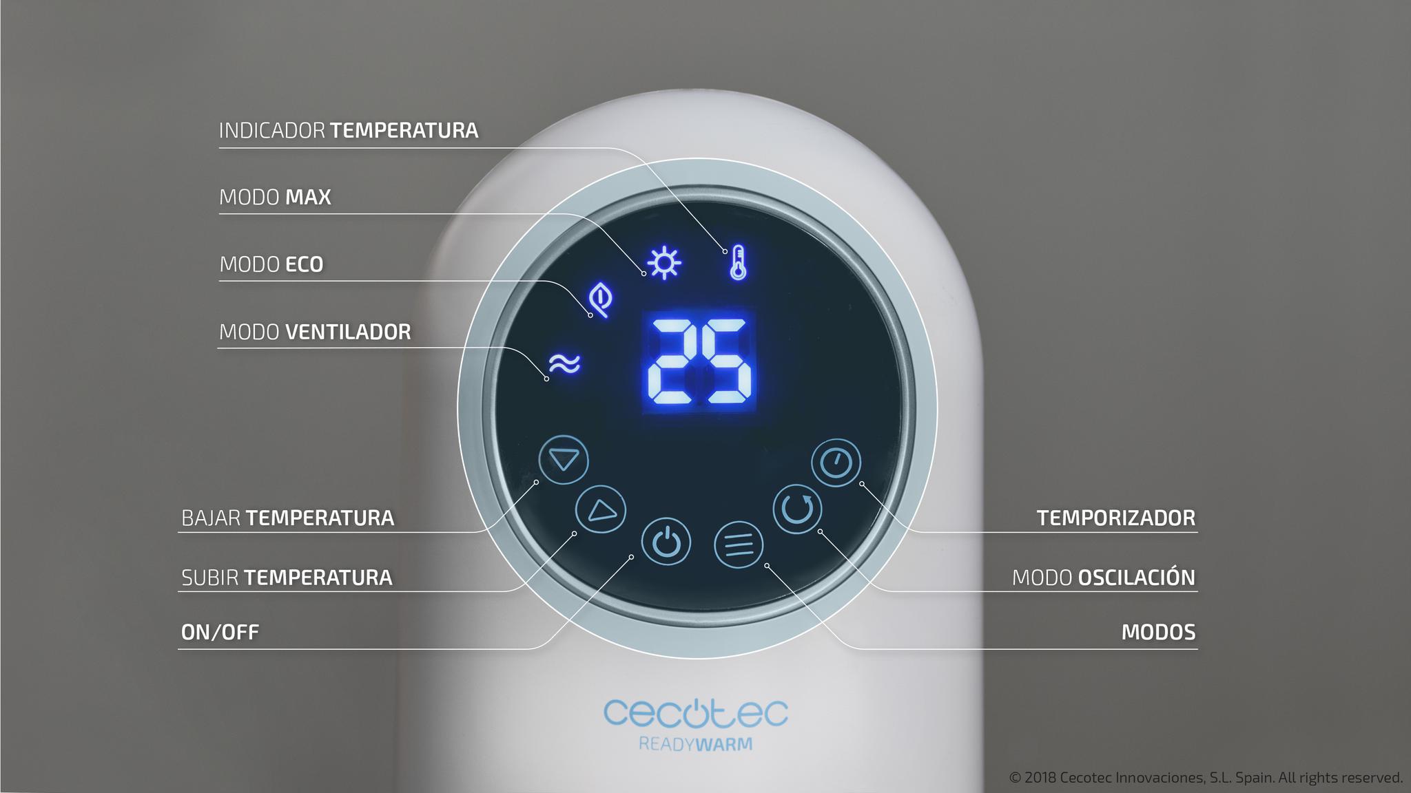 Cecotec keramick oh va Ready Warm 10100 Smart Ceramic digi