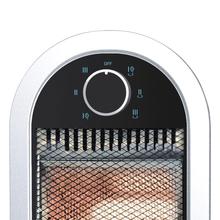 Chauffage faible consommation Ready Warm 7300 Quartz Sky. 1200 W de puissance, thermostat réglable, oscillation, facile à transporter, grille de sécurité, système anti-renversement, silencieux, 10 m²