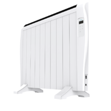 Radiateur électrique à faible consommation Ready Warm 2000 Thermal. Avec 10 éléments, 1500 W, mural ou sur pied, 3 modes, minuterie, télécommande, écran, protection contre la surchauffe, ultra-fin