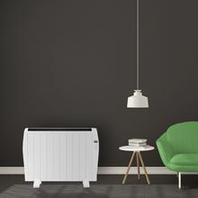 Radiateur électrique à faible consommation Ready Warm 2000 Thermal. Avec 10 éléments, 1500 W, mural ou sur pied, 3 modes, minuterie, télécommande, écran, protection contre la surchauffe, ultra-fin