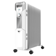 Radiateur bain d’huile 360º Ready Warm 5720 Space White. 11 éléments, faible consommation, 2500 W, 3 niveaux de puissance, protection contre la surchauffe et le renversement, roues et jusqu'à 20 m² de surface couverte.